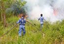 Menembus Asap Karhutla Kalsel, Personel Lanud Sjamsudin Noor dan Kekuatan Udara Bergerak, Heli TNI AU dan Gabungan Dikerahkan