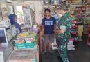 Monitoring Harga Sembako, Babinsa Kodim Ponorogo Blusukan Pasar