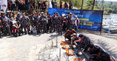 Kas Kormar Dampingi Wakasal Ground Breaking Jembatan  Leuwidingding Sukabumi