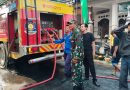 Sigap Terima Laporan, Koramil Kedungwaru Koordinasikan Penanganan Kebakaran