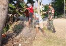 Komsos, Babinsa Kodim Ponorogo Ajak Warga Jaga Kebersihan Lingkungan
