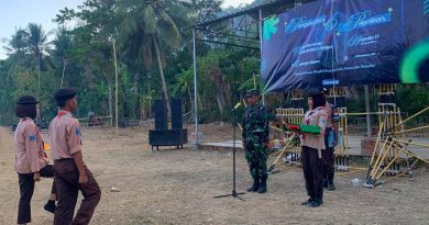 Koramil 0806-11/Panggul Kukuhkan Anggota Saka Wira Kartika Angkatan XVII