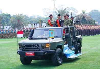 Panglima TNI Tinjau Gladi Bersih Upacara HUT Ke-81 TNI