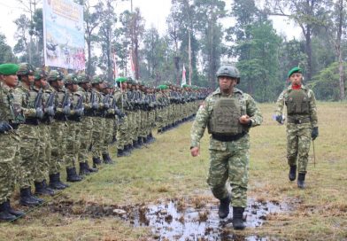 Upacara HUT TNI ke-81 di Yahukimo Berjalan Khidmat di Lapangan Abyu Upacara HUT TNI ke-81 di Yahukimo Berjalan Khidmat di Lapangan Abyu