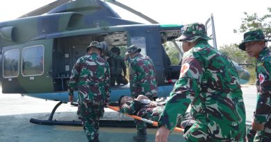 TNI Asah Kemampuan Evakuasi Medis Udara dengan Helikopter Bell 412 dalam Latgabma Keris Woomera 2026