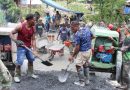 Kodim 1714/PJ Rampungkan Jembatan Beton Merah Putih Tahap VII di Kampung Kulok Enggame