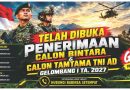 Ayo Pemuda Ponorogo, Mengabdi Kepada NKRI Menjadi Prajurit TNI AD