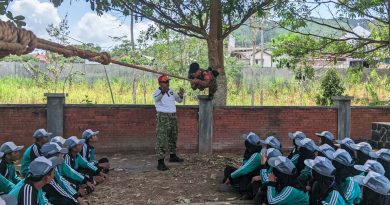 Koramil 0806-10/Pule Bekali Pengurus OSIS SMAN 1 Pule Jiwa Kepemimpinan