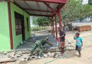 Bersama Rakyat Membangun Harapan, Satgas TMMD Ke-130 Kerjakan Teras Rumah Warga