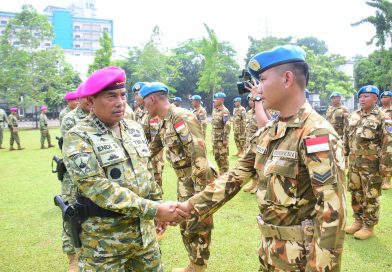 Pangkormar Sambut Kepulangan Satgas BGC TNI Konga XXXIX-G Monusco, Apresiasi Pengabdian Prajurit dalam Misi Perdamaian Dunia