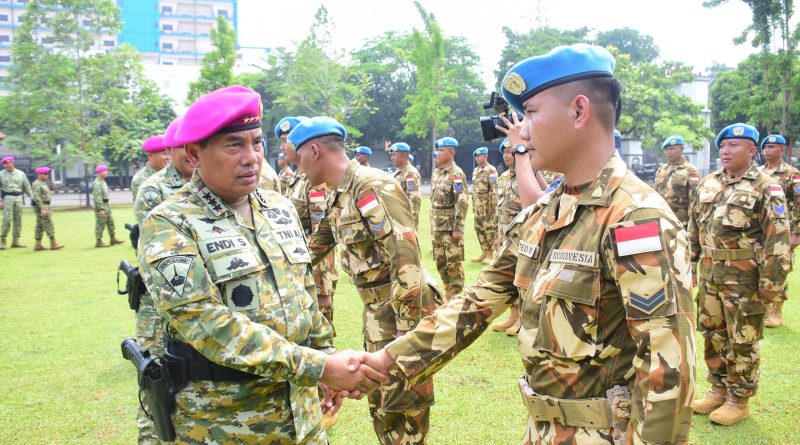 Pangkormar Sambut Kepulangan Satgas BGC TNI Konga XXXIX-G Monusco, Apresiasi Pengabdian Prajurit dalam Misi Perdamaian Dunia
