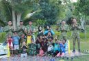 Hadirkan “Ruang BeTa” Anggota dan Persit Yonif TP 810/BEM hadir untuk mencerdaskan Anak-Anak Papua